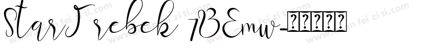 StarTrebek 7BEmw字体转换